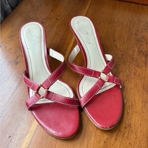 Vintage Leather Etienne Aigner Kitten Heels